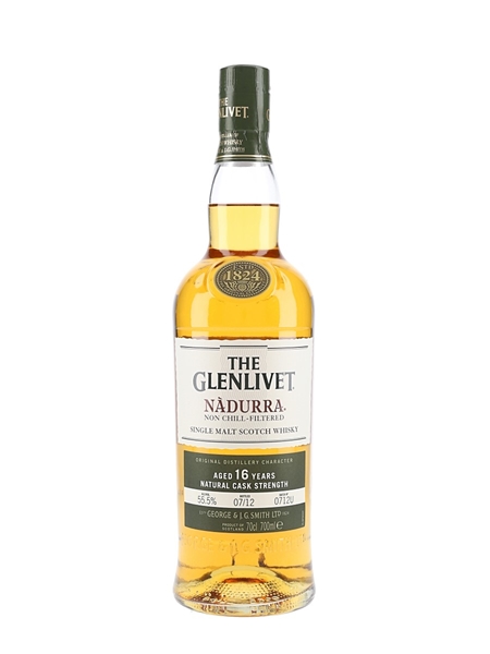 Glenlivet 16 Year Old Nadurra Bottled 2012 - Batch 0712U 70cl / 55.5%