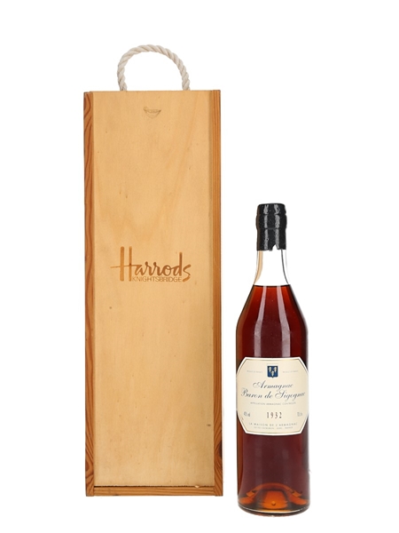 Baron De Sigognac 1932 Bas Armagnac Bottled 1997 - Harrod's Presentation Box 70cl / 40%