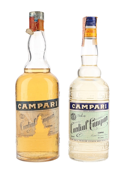 Campari Cordial Bottled 1950s & 1960s 2 x 75cl / 36%