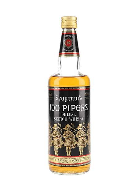 Seagram's 100 Pipers Bottled 1980s 75cl / 40%