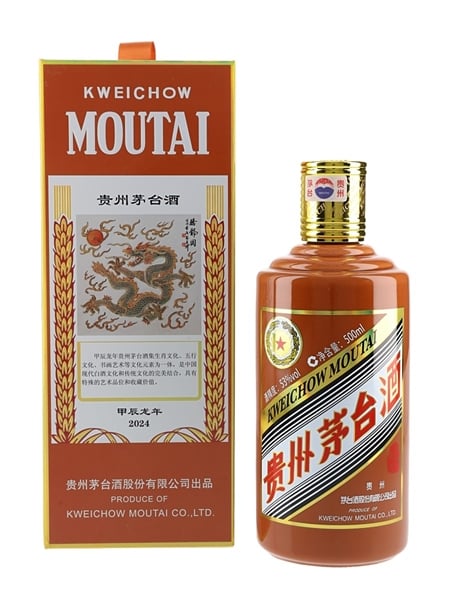 Kweichow Moutai 2024 - Dragon Year Baijiu 50cl / 53%