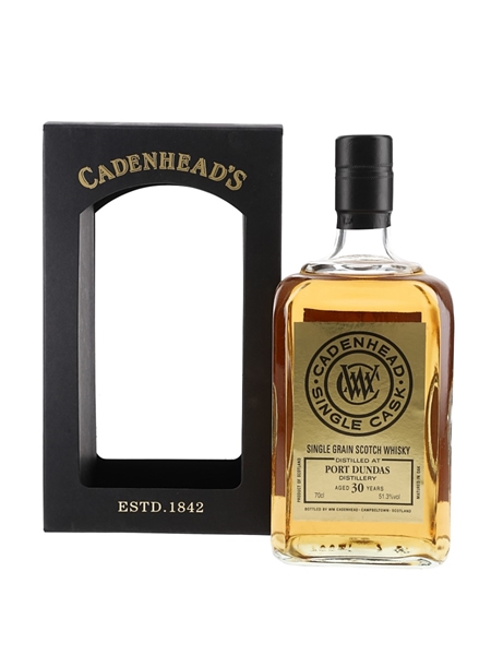 Port Dundas 1988 30 Year Old Single Cask Bottled 2018 - Cadenhead's 70cl / 51.3%