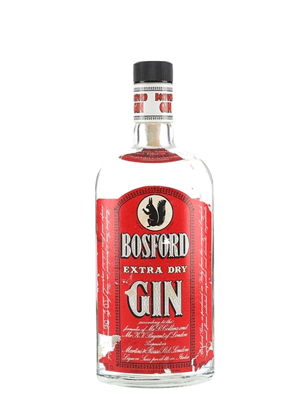 Bosford Extra Dry London Gin Bottled 1980s- Martini & Rossi 75cl / 40%