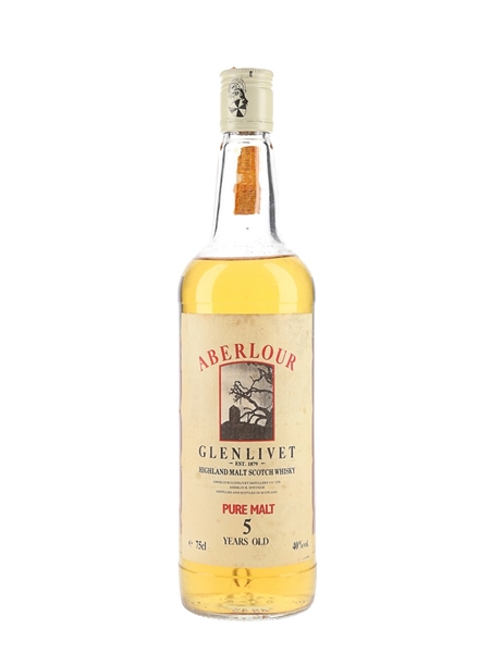 Aberlour Glenlivet 5 Year Old Bottled 1980s - Ramazzotti 75cl / 40%