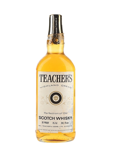 Teacher's Highland Cream Bottled 1970s-1980s 75cl / 43%