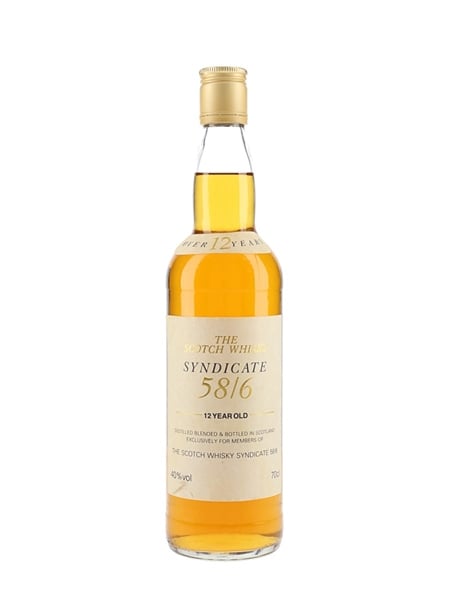 Syndicate 58-6 12 Year Old The Scotch Whisky Syndicate 70cl / 40%