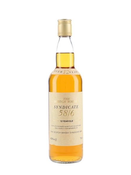 Syndicate 58-6 12 Year Old The Scotch Whisky Syndicate 70cl / 40%