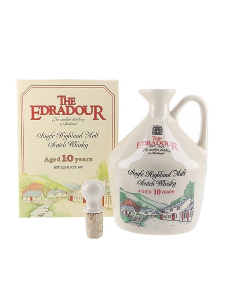 Edradour 10 Year Old Bottled 1980s - Ceramic Decanter 75cl / 43%