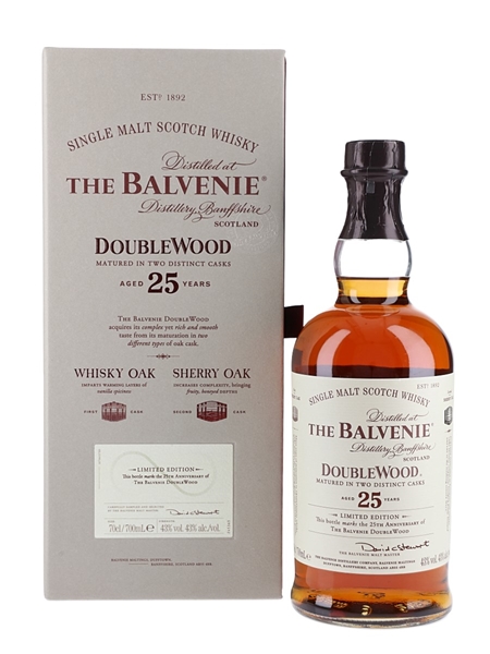 Balvenie 25 Year Old Doublewood 25th Anniversary Of Balvenie Doublewood 70cl / 43%