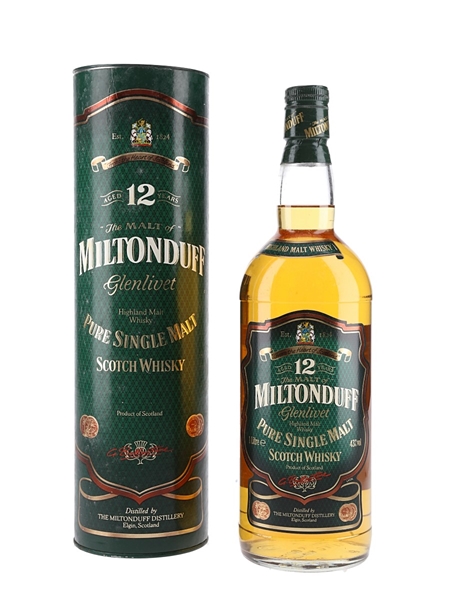 Miltonduff Glenlivet 12 Year Old Bottled 1990s 100cl / 43%