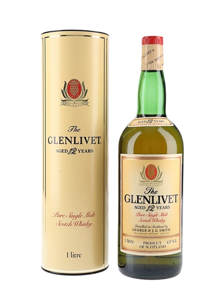 Glenlivet 12 Year Old Bottled 1980s 100cl / 43%