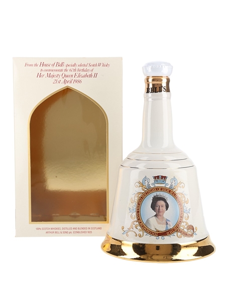 Bell's Ceramic Decanter Queen Elizabeth II 60th Birthday 75cl / 43%