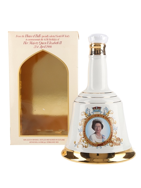 Bell's Ceramic Decanter Queen Elizabeth II 60th Birthday 75cl / 43%