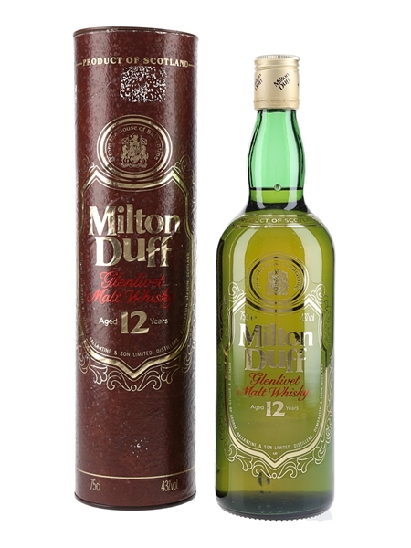 Miltonduff Glenlivet 12 Year Old Bottled 1980s 75cl / 43%