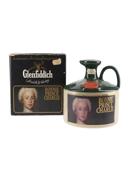 Glenfiddich Scottish Royalty Ceramic Jug Bottled 1980s - Bonnie Prince Charlie 75cl / 43%