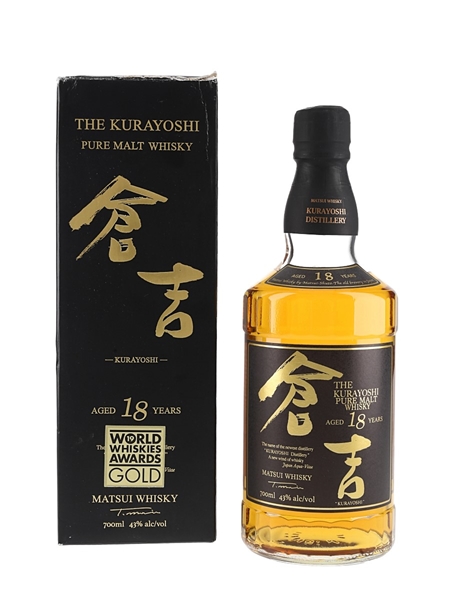 Kurayoshi 18 Year Old Matsui Whisky 70cl / 43%