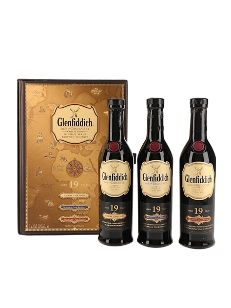 Glenfiddich 19 Year Old Age of Discovery Set  3 x 20cl / 40%