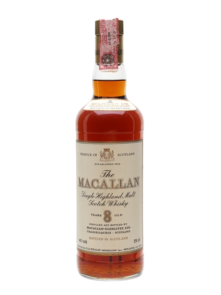 Macallan 8 Year Old Bottled 1980s - Rinaldi 75cl / 43%