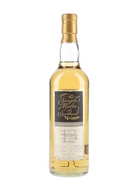 Springbank 1993 13 Year Old Cask #694 Bottled 2007 - The Single Malts of Scotland 70cl / 58.7%