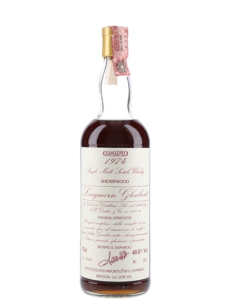 Longmorn Glenlivet 1974 Bottled 1985 - Samaroli 75cl / 60.8%