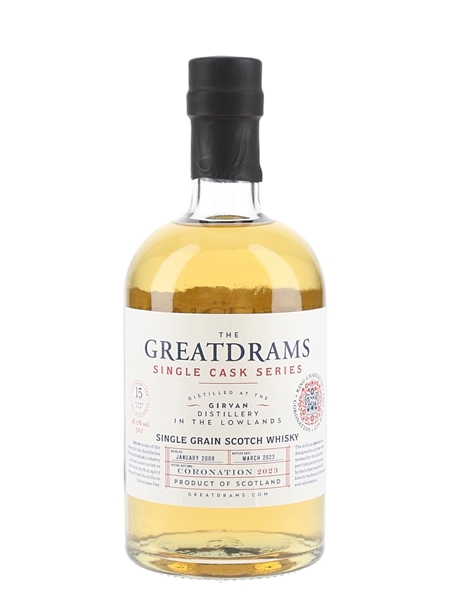 Girvan 15 year Old King Charles III Coronation Bottled 2023 - The Greatdrams 50cl / 48.2%