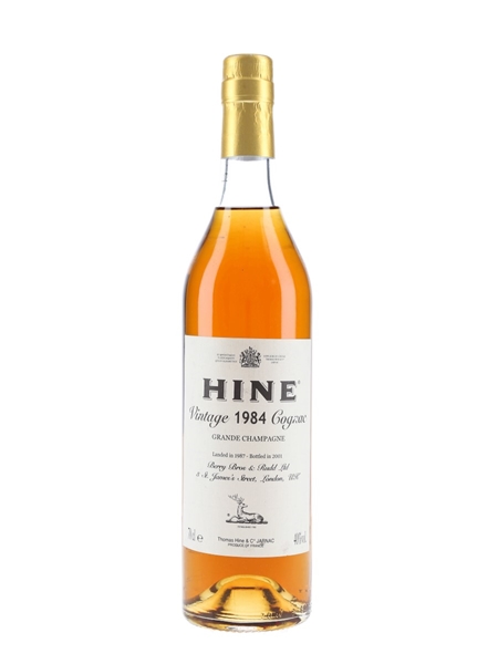 Hine Vintage 1984 Cognac Landed 1987, Bottled 2001 70cl / 40%