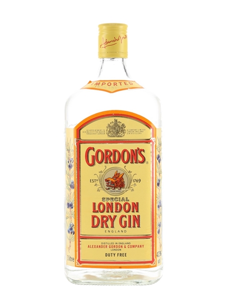 Gordon's Special London Dry Gin Bottled 1990s - Duty Free 100cl / 47.3%