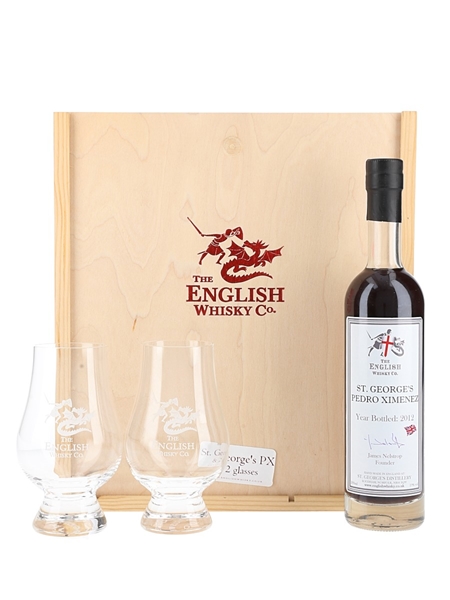 The English Whisky Co. Pedro Ximenez Glasses Set Bottled 2012 20cl / 19%