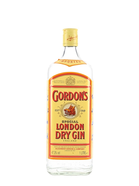 Gordon's Dry Gin Bottled 1980s 100cl / 47.3%