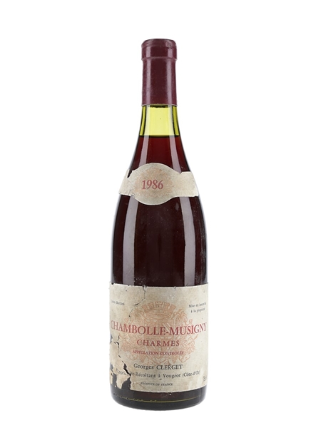 1986 Chambolle-Musigny Charmes - Georges Clerget 75cl