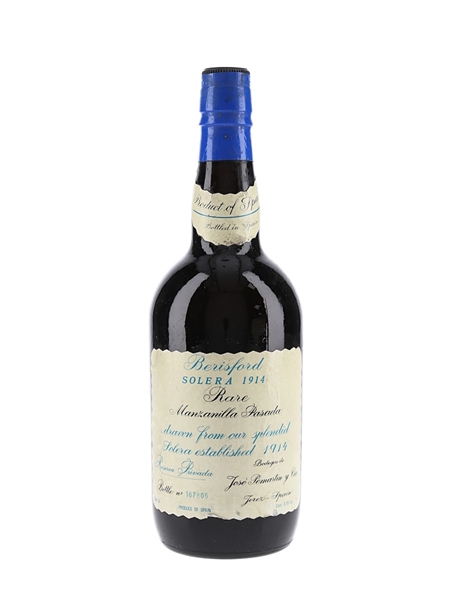 Berisford Solera 1914 Amontillado Fino Sherry Bodegas De Jose Pemartin 70cl / 17%