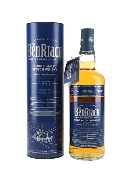 Benriach 1997 19 Year Old Dark Rum Finish Bottled 2016 70cl / 50.8%