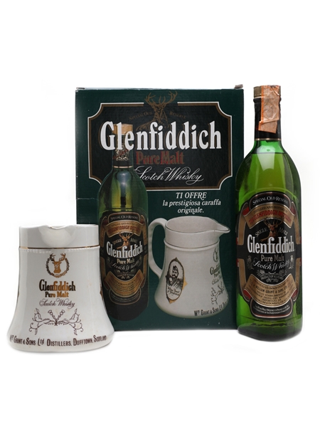 Glenfiddich Pure Malt & Water Jug Bottled 1970s - 1980s 75cl / 43%