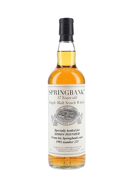 Springbank 1992 17 Year Old Cask 225 Private Cask Bottling 70cl / 56.4%