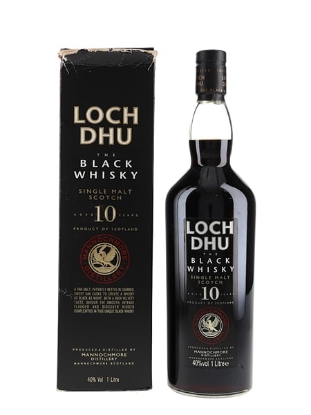 Loch Dhu 10 Year Old The Black Whisky - Mannochmore 100cl / 40%