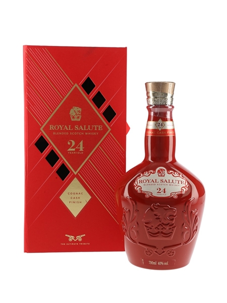 Royal Salute 24 Year Old Cognac Finish Bottled 2022 - Red Wade Ceramic Decanter 70cl / 40%