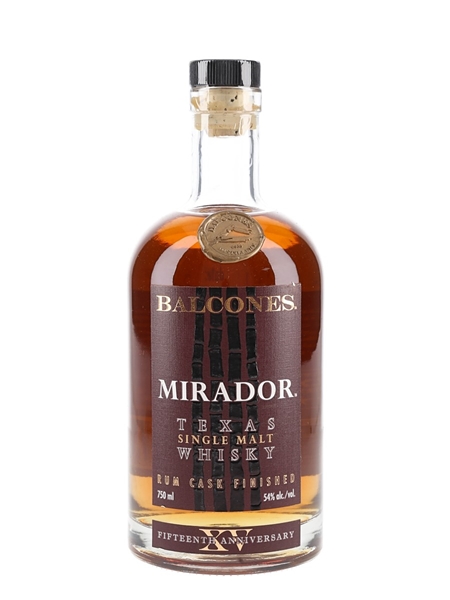 Balcones Mirador Texas Single Malt Whisky Bottled 2023 - Fifteenth Anniversary 75cl / 54%