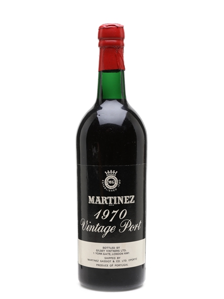 Martinez 1970 Vintage Port Gilbey Vintners 75cl / 20%