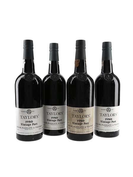 1980 Taylor's Vintage Port  4 x 75cl / 21%