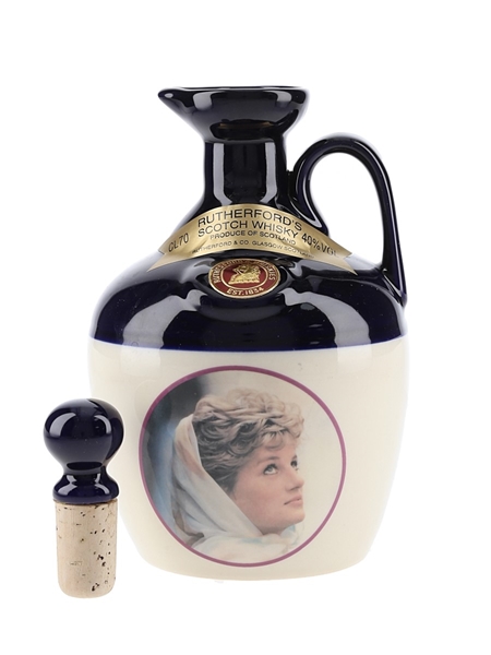 Rutherford's Ceramic Decanter Montrose Pottery - Princess Diana 70cl / 40%