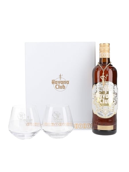 Havana Club 7 Year Old x Jonathan Raksha 2024 Limited Edition with 24-carat gold and diamond pendant 70cl / 40%