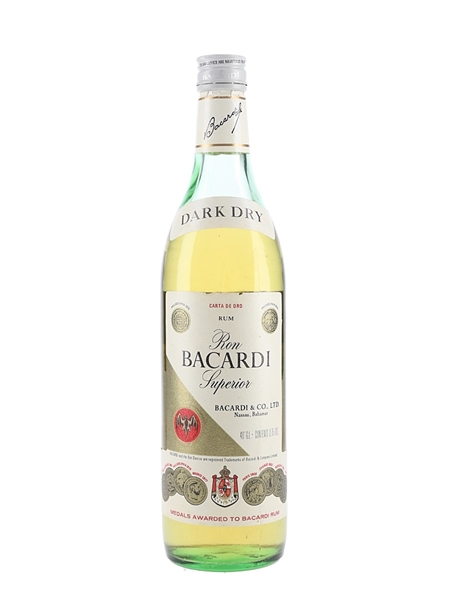 Bacardi Carta De Oro Bottled 1970s 75cl / 40%