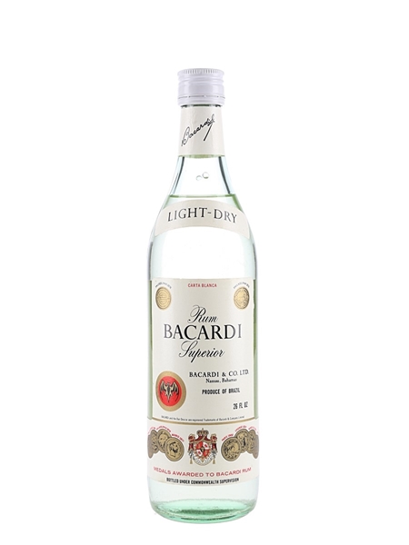 Bacardi Carta Blanca Superior Bottled 1970s - Brazil 76.8cl / 40%