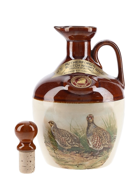 Rutherford's Ceramic Decanter Montrose Pottery - Gamebird Decanter 70cl / 40%