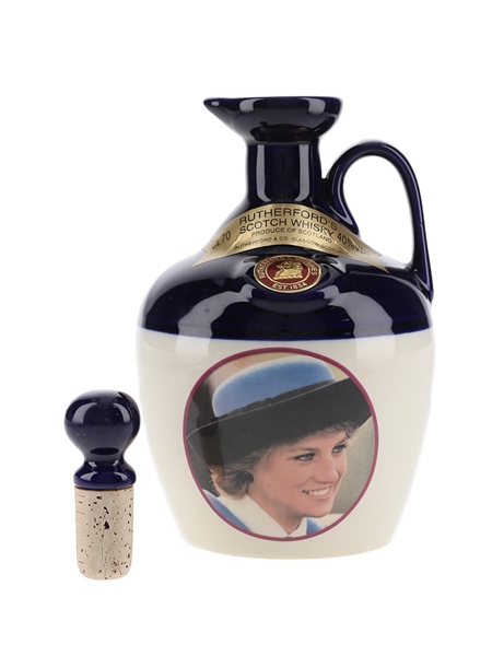 Rutherford's Ceramic Decanter Montrose Pottery - Princess Diana 70cl / 40%