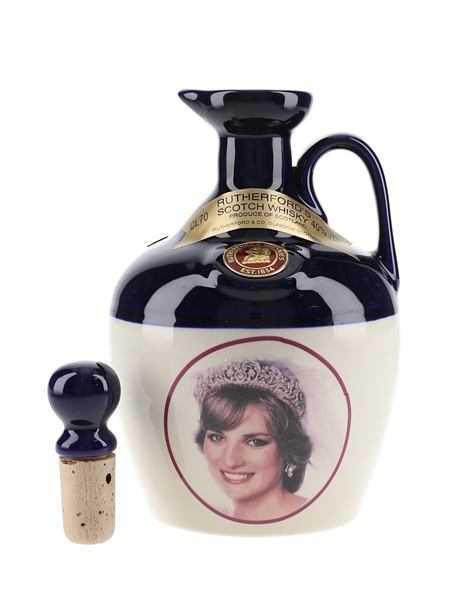 Rutherford's Ceramic Decanter Montrose Pottery - Princess Diana 70cl / 40%