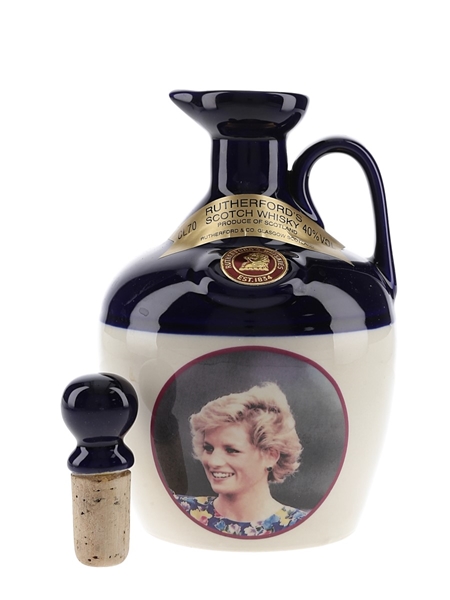 Rutherford's Ceramic Decanter Montrose Pottery - Princess Diana 70cl / 40%