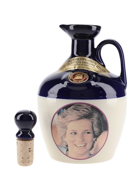 Rutherford's Ceramic Decanter Montrose Pottery - Princess Diana 70cl / 40%