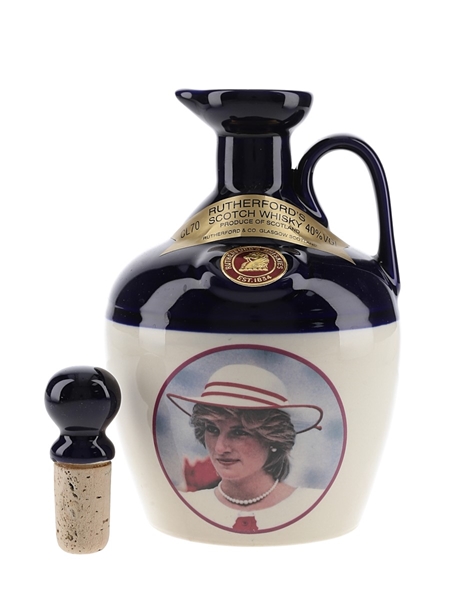 Rutherford's Ceramic Decanter Montrose Pottery - Princess Diana 70cl / 40%
