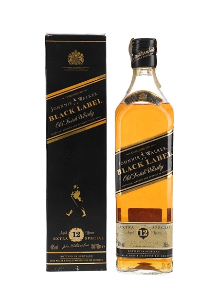 Johnnie Walker Black Label 12 Year Old Extra Special Bottled 1980s 70cl / 40%